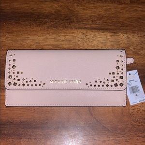Michael Kors Leather Flat Wallet NWT